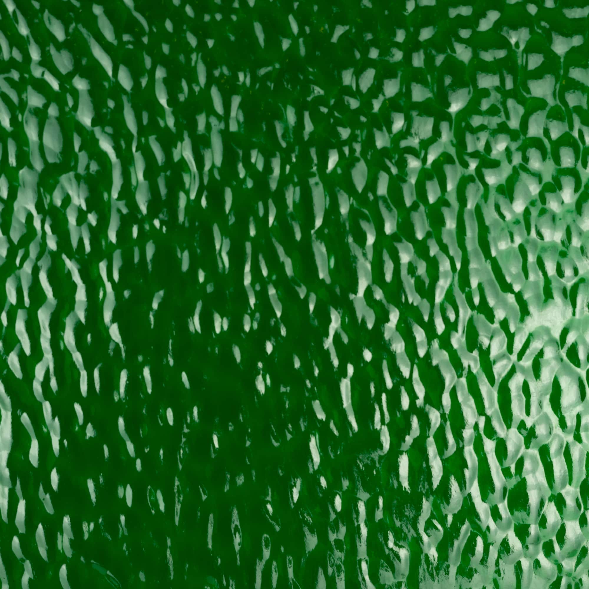 12" Medium Green Hammered Fusible Stained Glass Sheet